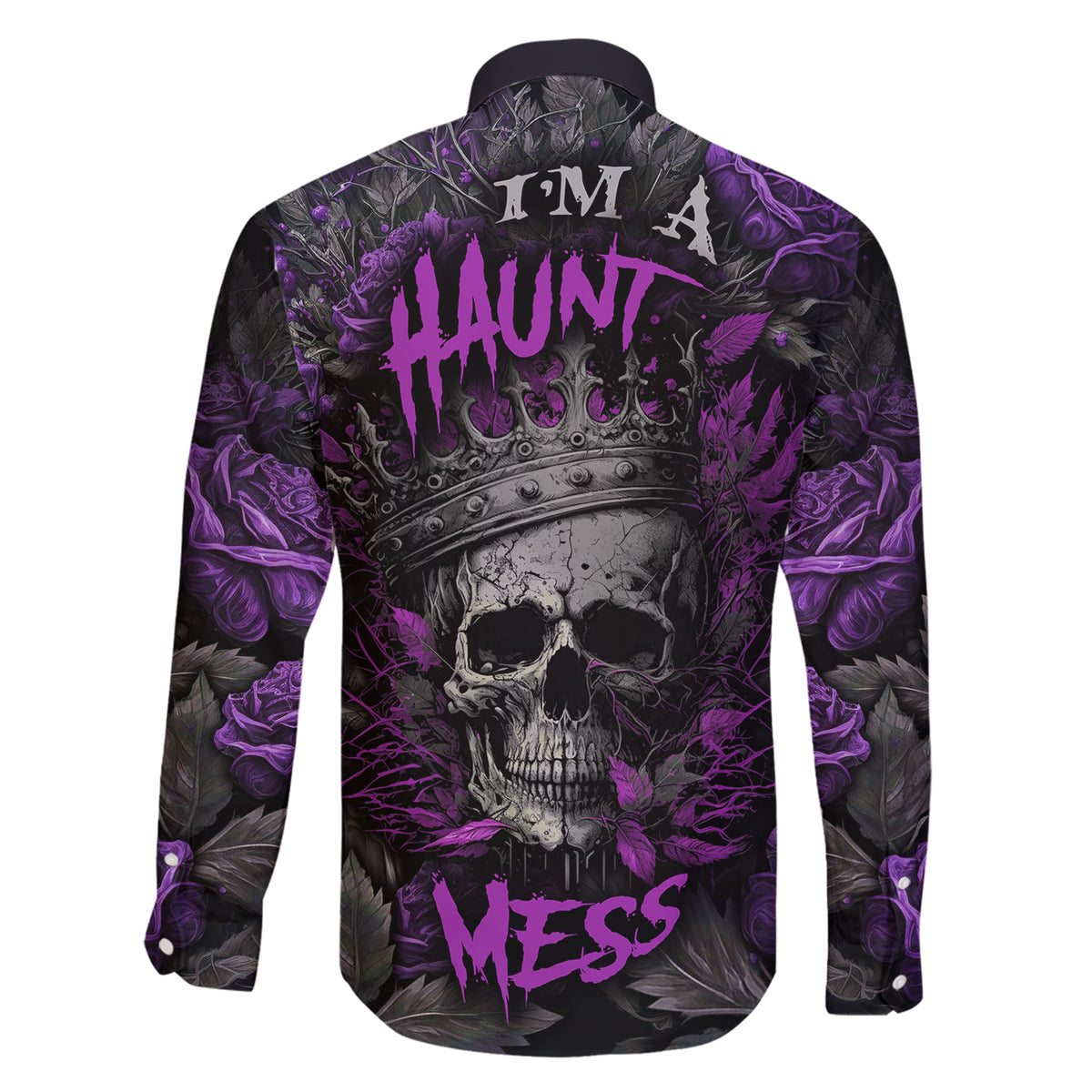 I am a Haunt Mess Family Matching Short Sleeve Bodycon Dress and Hawaiian Shirt - Wonder Print Shop