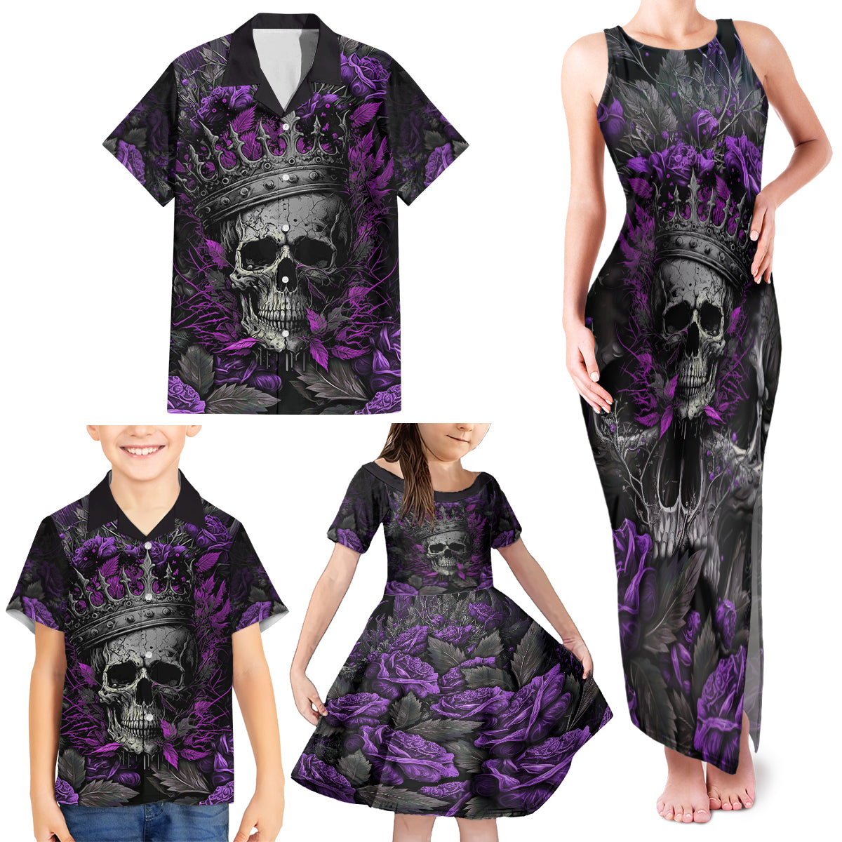 I am a Haunt Mess Family Matching Tank Maxi Dress and Hawaiian Shirt - Wonder Print Shop
