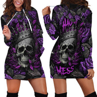 I am a Haunt Mess Hoodie Dress - Wonder Print Shop