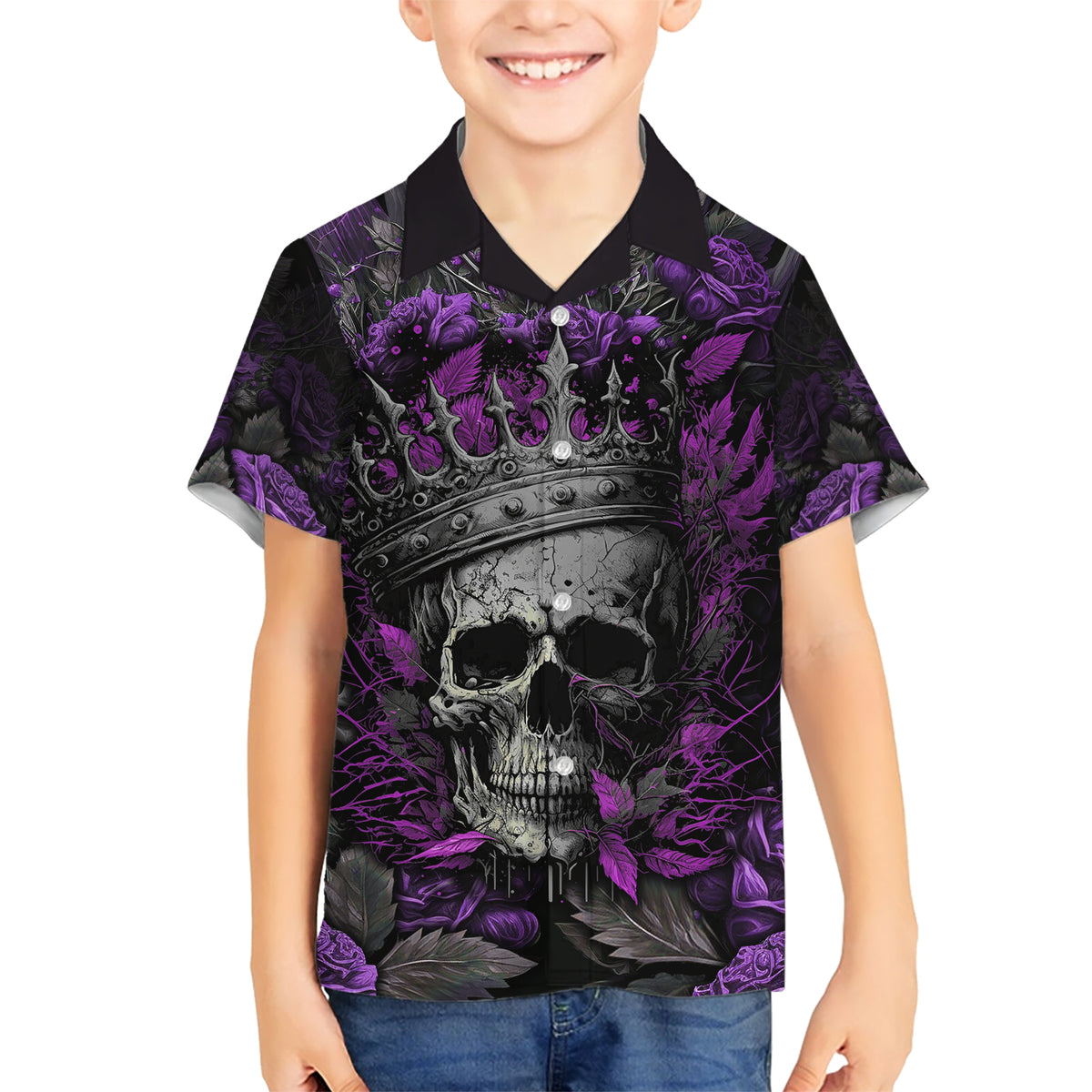 I am a Haunt Mess Kid Hawaiian Shirt - Wonder Print Shop
