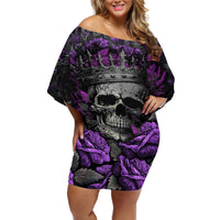 I am a Haunt Mess Off Shoulder Short Dress - Wonder Print Shop