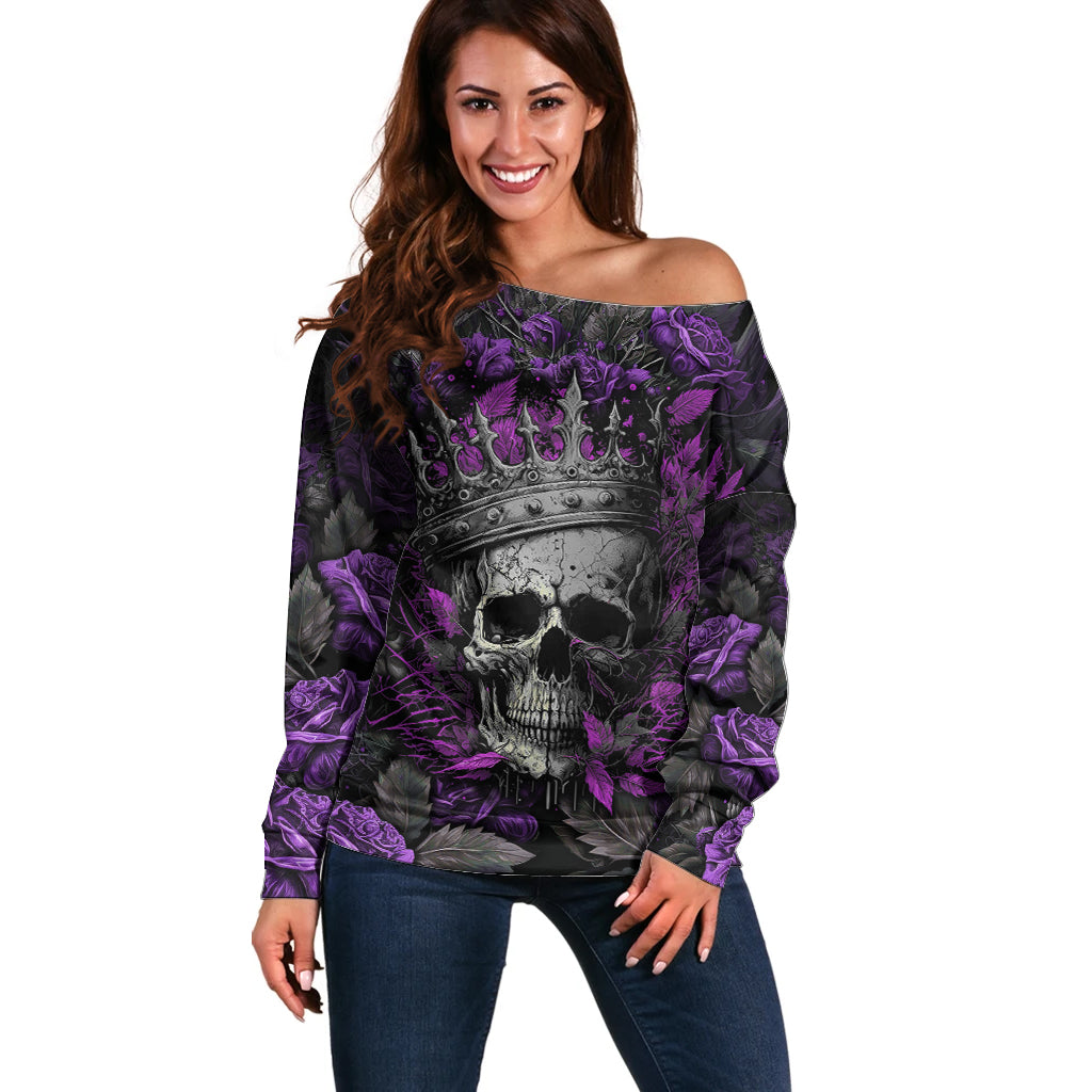 I am a Haunt Mess Off Shoulder Sweater - Wonder Print Shop