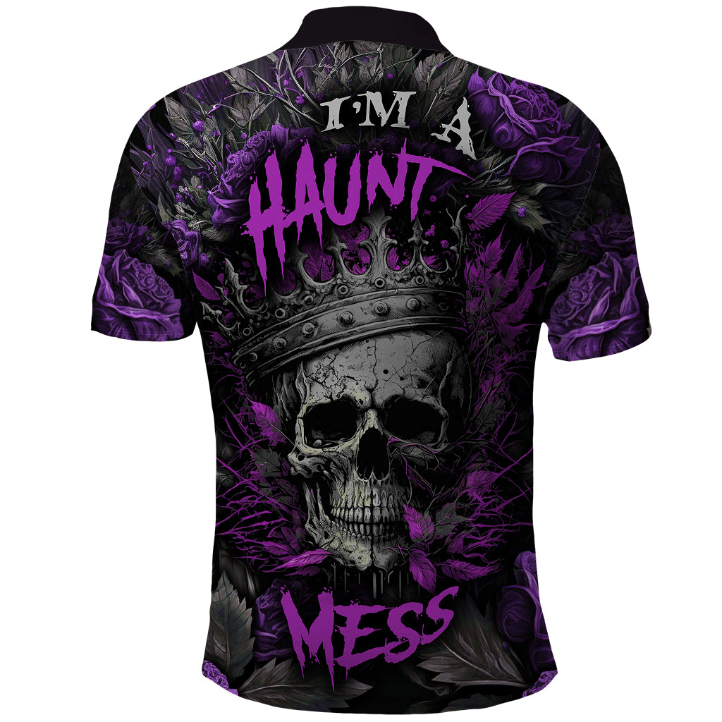 I am a Haunt Mess Polo Shirt - Wonder Print Shop