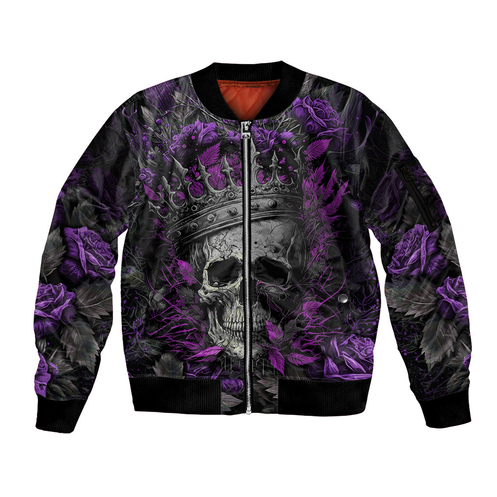 I am a Haunt Mess Sleeve Zip Bomber Jacket - Wonder Print Shop
