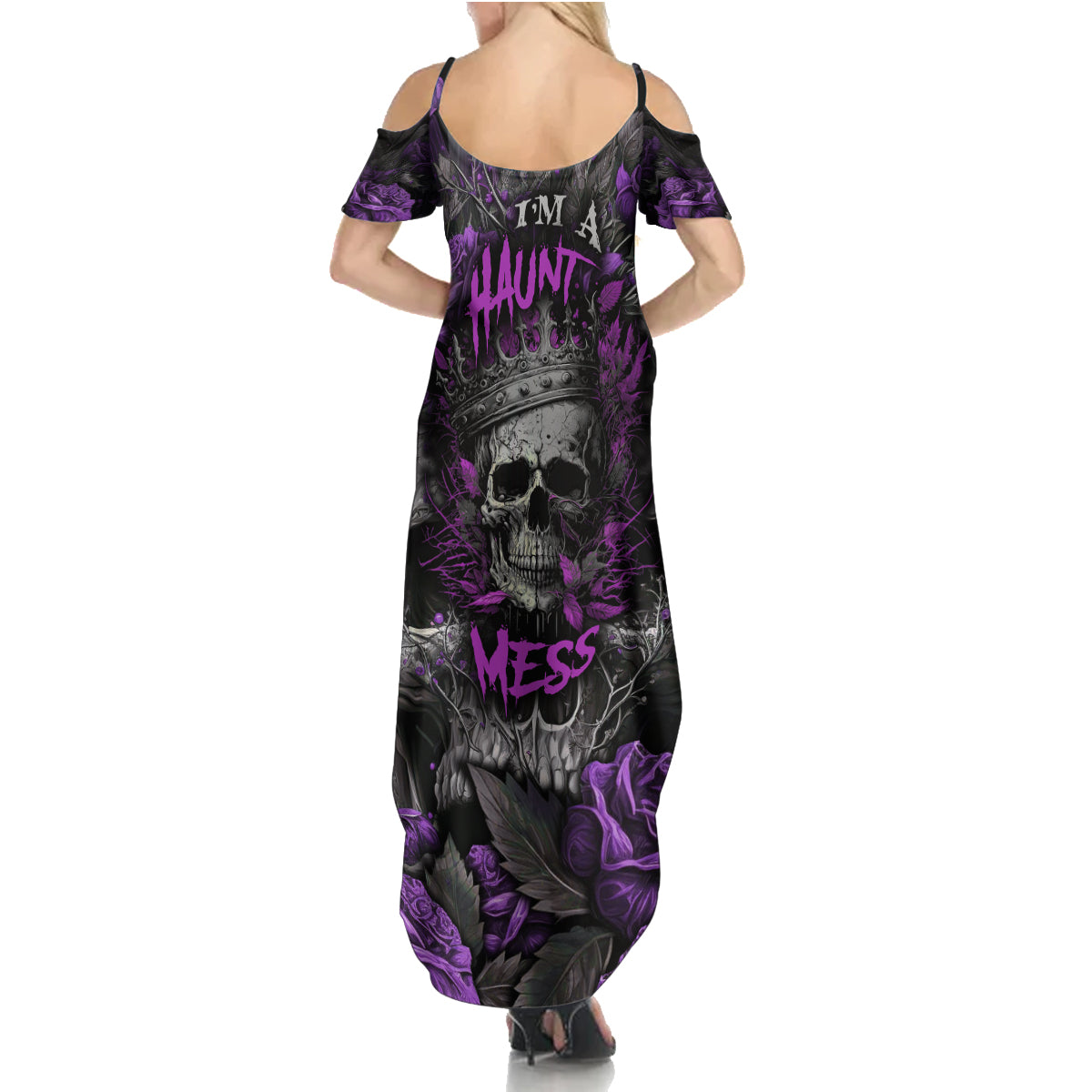 I am a Haunt Mess Summer Maxi Dress - Wonder Print Shop