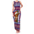 Cow in Santa Hat Be Kind Message Family Matching Tank Maxi Dress and Hawaiian Shirt with Red Blue Knit Pattern Design - Wonder Print Shop
