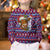 Cow in Santa Hat Be Kind Message Kid Ugly Christmas Sweater with Red Blue Knit Pattern Design - Wonder Print Shop