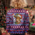 Cow in Santa Hat Be Kind Message Kid Ugly Christmas Sweater with Red Blue Knit Pattern Design - Wonder Print Shop