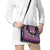 Cow in Santa Hat Be Kind Message Shoulder Handbag with Red Blue Knit Pattern Design - Wonder Print Shop