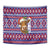 Cow in Santa Hat Be Kind Message Tapestry with Red Blue Knit Pattern Design - Wonder Print Shop