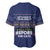 Crazy Cat Lover Baseball Jersey with Black Cats and Funny Quote in Blue Holiday Knit Pattern Design - Wonder Print Shop