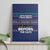 Crazy Cat Lover Canvas Wall Art with Black Cats and Funny Quote in Blue Holiday Knit Pattern Design - Wonder Print Shop