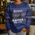 Crazy Cat Lover Kid Ugly Christmas Sweater with Black Cats and Funny Quote in Blue Holiday Knit Pattern Design - Wonder Print Shop