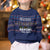 Crazy Cat Lover Kid Ugly Christmas Sweater with Black Cats and Funny Quote in Blue Holiday Knit Pattern Design - Wonder Print Shop