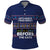 Crazy Cat Lover Polo Shirt with Black Cats and Funny Quote in Blue Holiday Knit Pattern Design - Wonder Print Shop