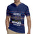 Crazy Cat Lover Rugby Jersey with Black Cats and Funny Quote in Blue Holiday Knit Pattern Design - Wonder Print Shop