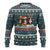 Bernese Mountain Dogs in Holiday Costumes Ugly Christmas Sweater with Green Snowflake Pattern Design - Wonder Print Shop