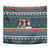 Bernese Mountain Dogs in Holiday Costumes Tapestry with Green Snowflake Pattern Design - Wonder Print Shop