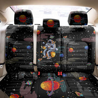 Funny Astronaut Fishing In Space Christmas Back Car Seat Cover Xmas Holiday Patterns - Wonder Print Shop