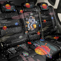 Funny Astronaut Fishing In Space Christmas Back Car Seat Cover Xmas Holiday Patterns - Wonder Print Shop