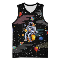 Funny Astronaut Fishing In Space Christmas Basketball Jersey Xmas Holiday Patterns - Wonder Print Shop