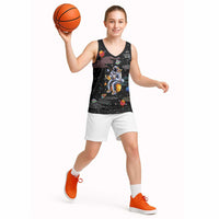 Funny Astronaut Fishing In Space Christmas Basketball Jersey Xmas Holiday Patterns - Wonder Print Shop