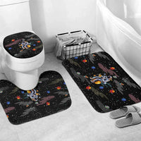 Funny Astronaut Fishing In Space Christmas Bathroom Set Xmas Holiday Patterns - Wonder Print Shop