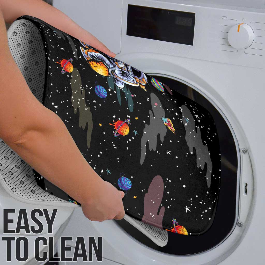 Funny Astronaut Fishing In Space Christmas Bathroom Set Xmas Holiday Patterns - Wonder Print Shop