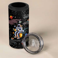 Funny Astronaut Fishing In Space Christmas 4 in 1 Can Cooler Tumbler Xmas Holiday Patterns - Wonder Print Shop