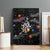 Funny Astronaut Fishing In Space Christmas Canvas Wall Art Xmas Holiday Patterns - Wonder Print Shop
