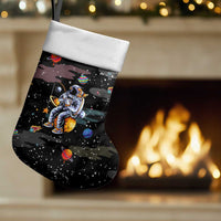 Funny Astronaut Fishing In Space Christmas Stocking Xmas Holiday Patterns - Wonder Print Shop