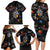 Funny Astronaut Fishing In Space Christmas Family Matching Long Sleeve Bodycon Dress and Hawaiian Shirt Xmas Holiday Patterns - Wonder Print Shop