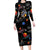 Funny Astronaut Fishing In Space Christmas Family Matching Long Sleeve Bodycon Dress and Hawaiian Shirt Xmas Holiday Patterns - Wonder Print Shop
