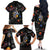 Funny Astronaut Fishing In Space Christmas Family Matching Off The Shoulder Long Sleeve Dress and Hawaiian Shirt Xmas Holiday Patterns - Wonder Print Shop