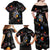 Funny Astronaut Fishing In Space Christmas Family Matching Off Shoulder Maxi Dress and Hawaiian Shirt Xmas Holiday Patterns - Wonder Print Shop