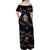 Funny Astronaut Fishing In Space Christmas Family Matching Off Shoulder Maxi Dress and Hawaiian Shirt Xmas Holiday Patterns - Wonder Print Shop