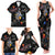 Funny Astronaut Fishing In Space Christmas Family Matching Tank Maxi Dress and Hawaiian Shirt Xmas Holiday Patterns - Wonder Print Shop