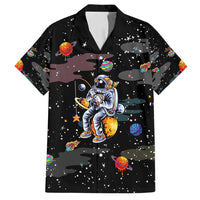 Funny Astronaut Fishing In Space Christmas Family Matching Tank Maxi Dress and Hawaiian Shirt Xmas Holiday Patterns - Wonder Print Shop