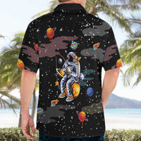 Funny Astronaut Fishing In Space Christmas Hawaiian Shirt Xmas Holiday Patterns - Wonder Print Shop