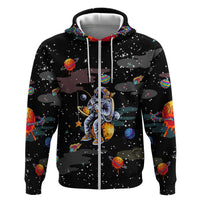 Funny Astronaut Fishing In Space Christmas Hoodie Xmas Holiday Patterns - Wonder Print Shop