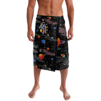 Funny Astronaut Fishing In Space Christmas Lavalava Xmas Holiday Patterns - Wonder Print Shop