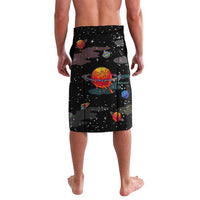 Funny Astronaut Fishing In Space Christmas Lavalava Xmas Holiday Patterns - Wonder Print Shop