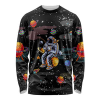 Funny Astronaut Fishing In Space Christmas Long Sleeve Shirt Xmas Holiday Patterns - Wonder Print Shop