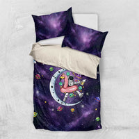 Funny Astronauts Sit On Flamingo Christmas Bedding Set Xmas Holiday Patterns - Wonder Print Shop