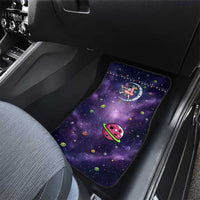 Funny Astronauts Sit On Flamingo Christmas Car Mats Xmas Holiday Patterns - Wonder Print Shop