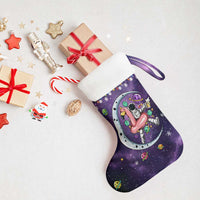 Funny Astronauts Sit On Flamingo Christmas Stocking Xmas Holiday Patterns - Wonder Print Shop