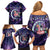 Funny Astronauts Sit On Flamingo Christmas Family Matching Off Shoulder Short Dress and Hawaiian Shirt Xmas Holiday Patterns - Wonder Print Shop