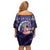 Funny Astronauts Sit On Flamingo Christmas Family Matching Off Shoulder Short Dress and Hawaiian Shirt Xmas Holiday Patterns - Wonder Print Shop