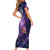 Funny Astronauts Sit On Flamingo Christmas Family Matching Short Sleeve Bodycon Dress and Hawaiian Shirt Xmas Holiday Patterns - Wonder Print Shop