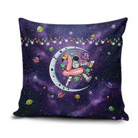Funny Astronauts Sit On Flamingo Christmas Pillow Cover Xmas Holiday Patterns - Wonder Print Shop